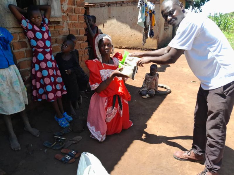 Donation of Food Items to 3 Families in Namwendwa